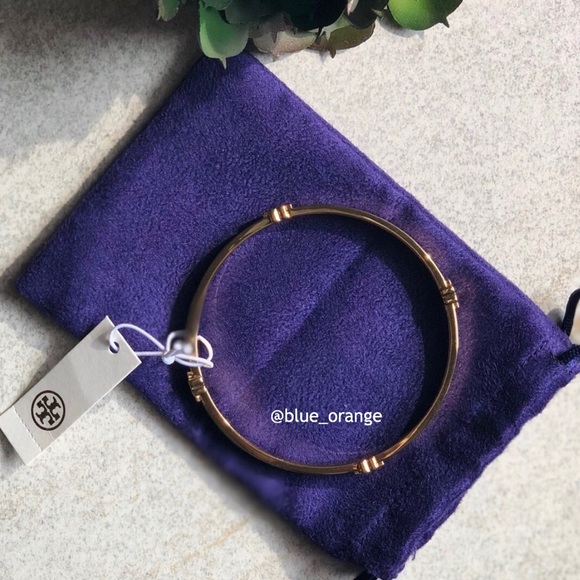 RESTOCKED ✨TORY BURCH✨LOGO BANGLE SLIP ON BRACELET - Picture 6 of 7